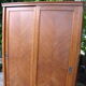 Sliding cabinet veneered vintage oak 50/60