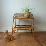 Table de chevet rotin