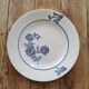 Old St Amand flat plates, blue roses