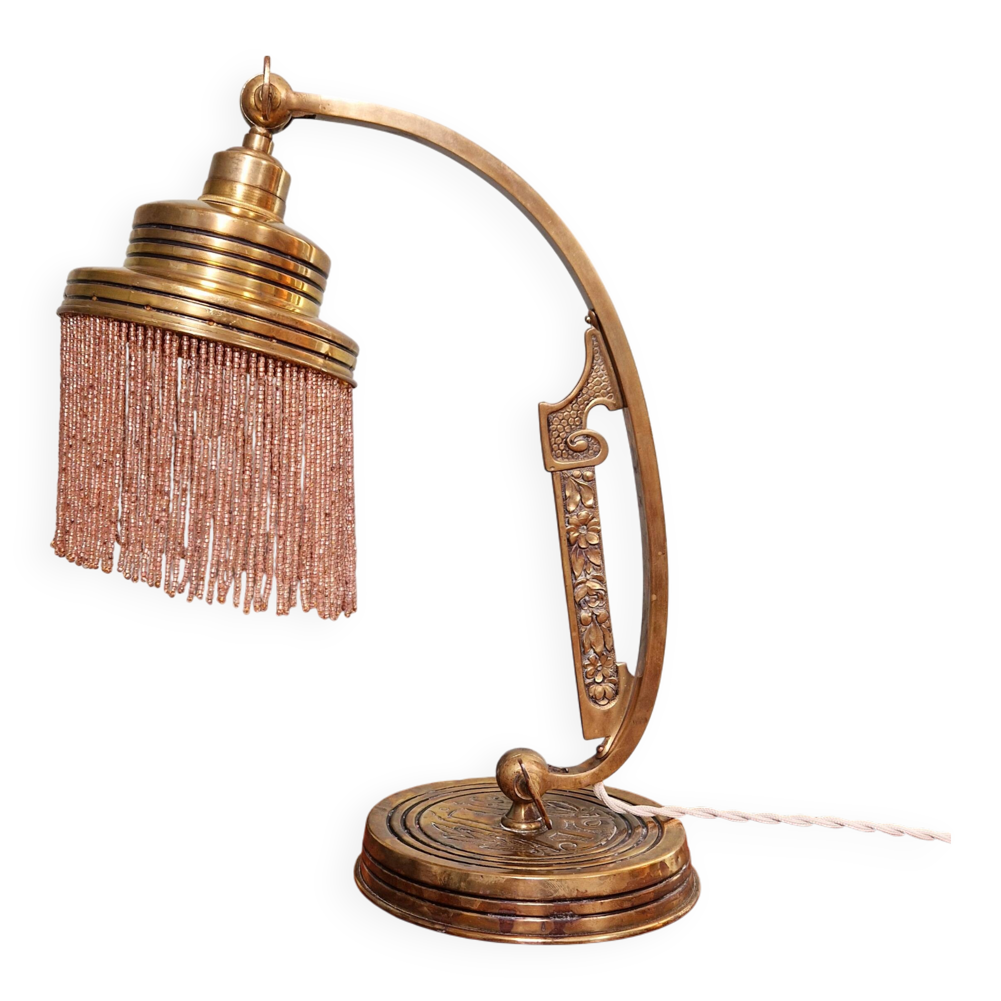 Parisian Art Nouveau Lamp, 1910s
