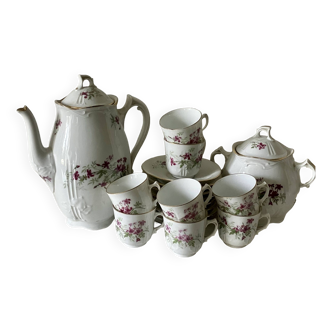 Coffee service for 8 people - Adolphe Hache & Cie in Vierzon