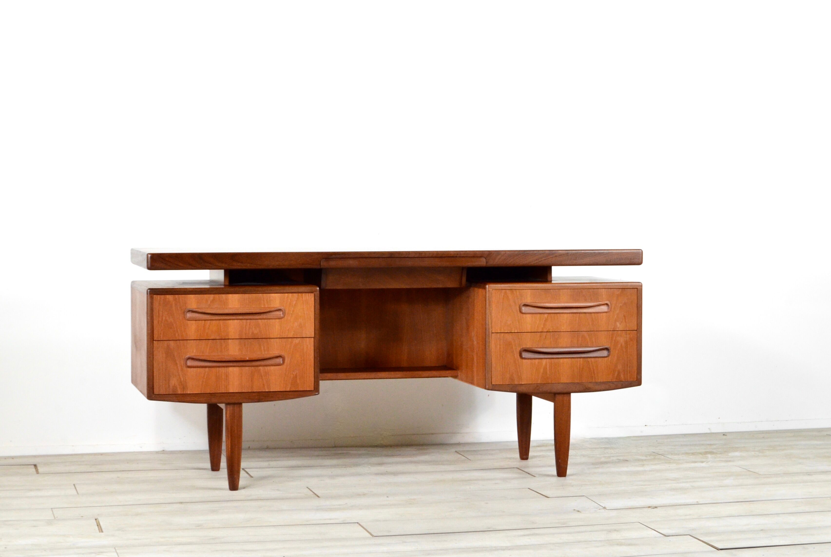 Danish style mid-century teak desk Kofod Larsen for G-Plan