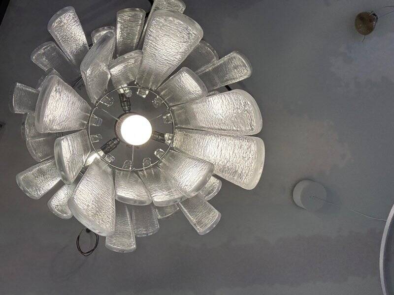 Murano Glass Waterfall Chandelier by Carlo Nason for Mazzega, 1970s