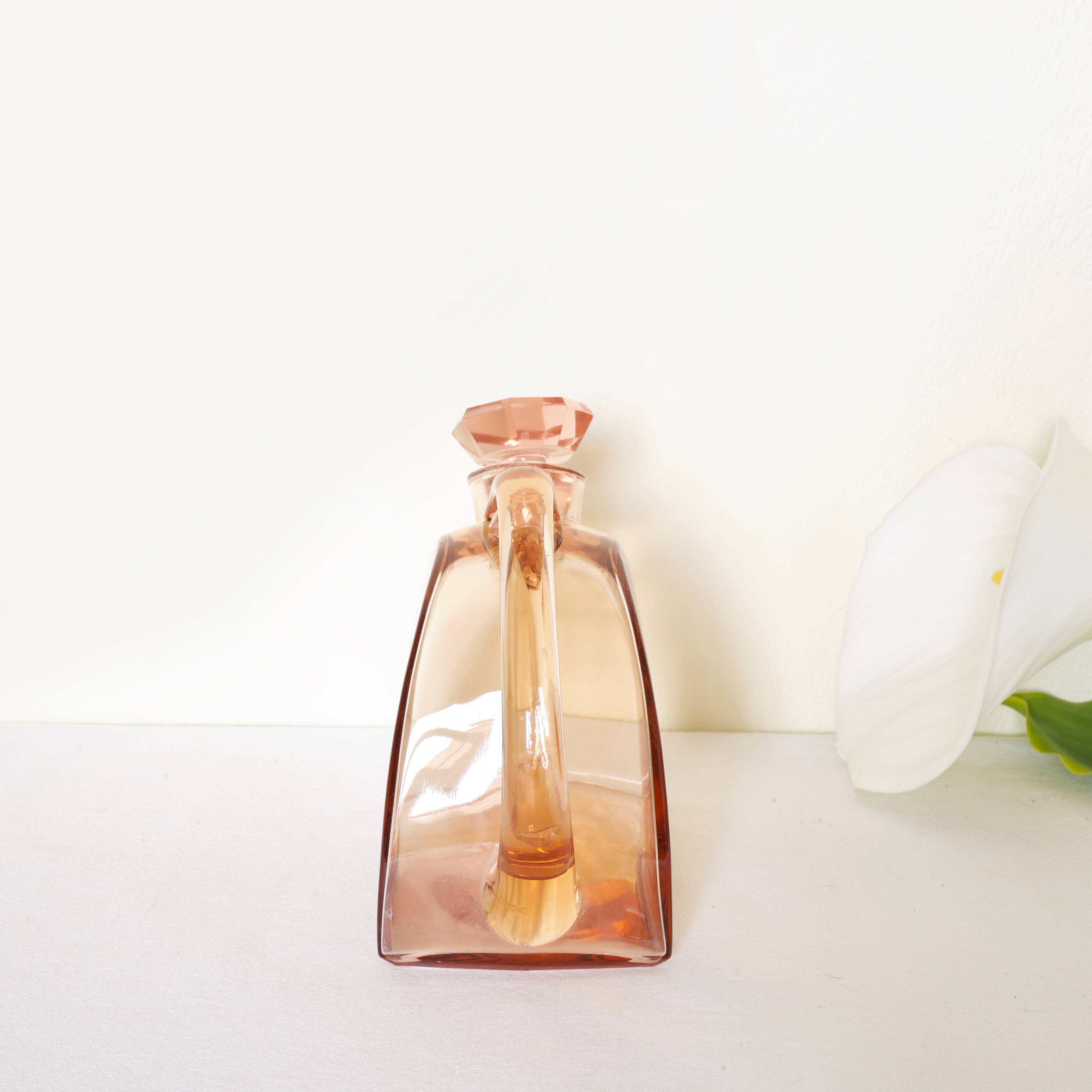 Pink art deco carafe