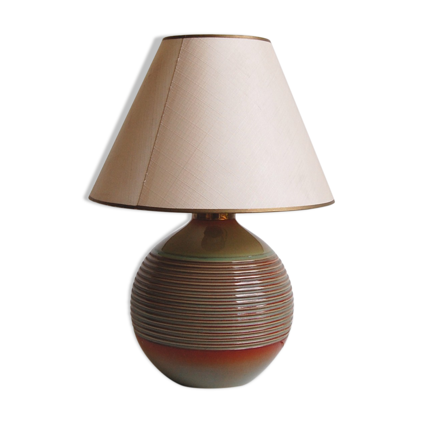 Art deco table lamp by Charles Catteau for Boch Frères Kéramis 1940s