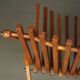 Vintage Dutch Slatted Lounge Chair in Beech, 1950s