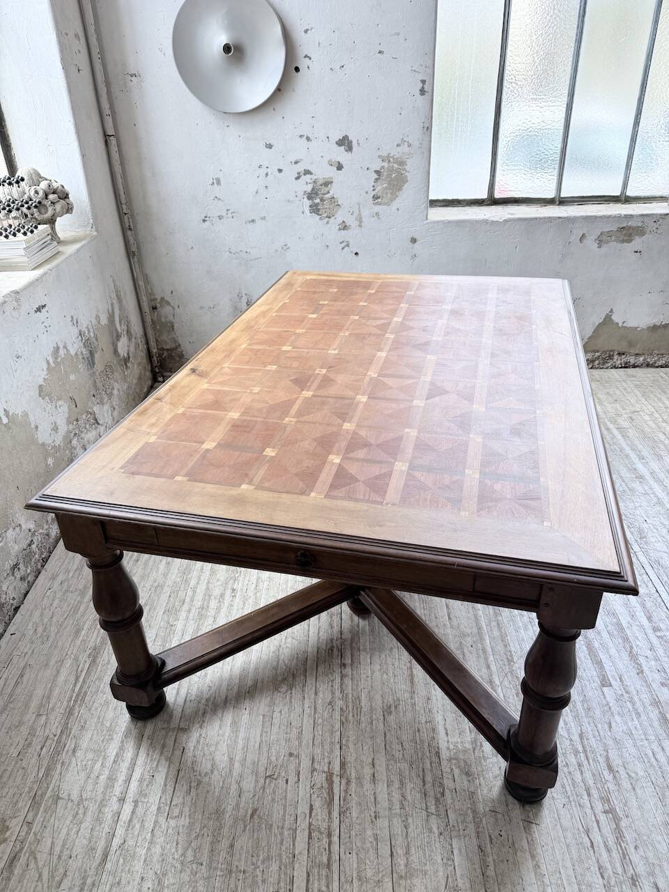 Oak table in Louis XIV style 1900