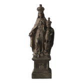 Sculpture of the crowned Virgin and Child