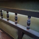 19th century sofa with turned balusters