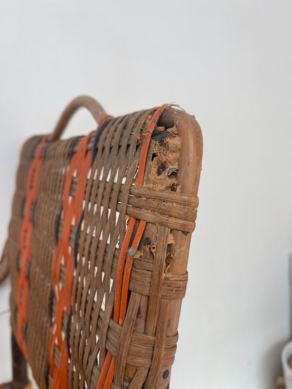 Chaise enfant rotin, 1900