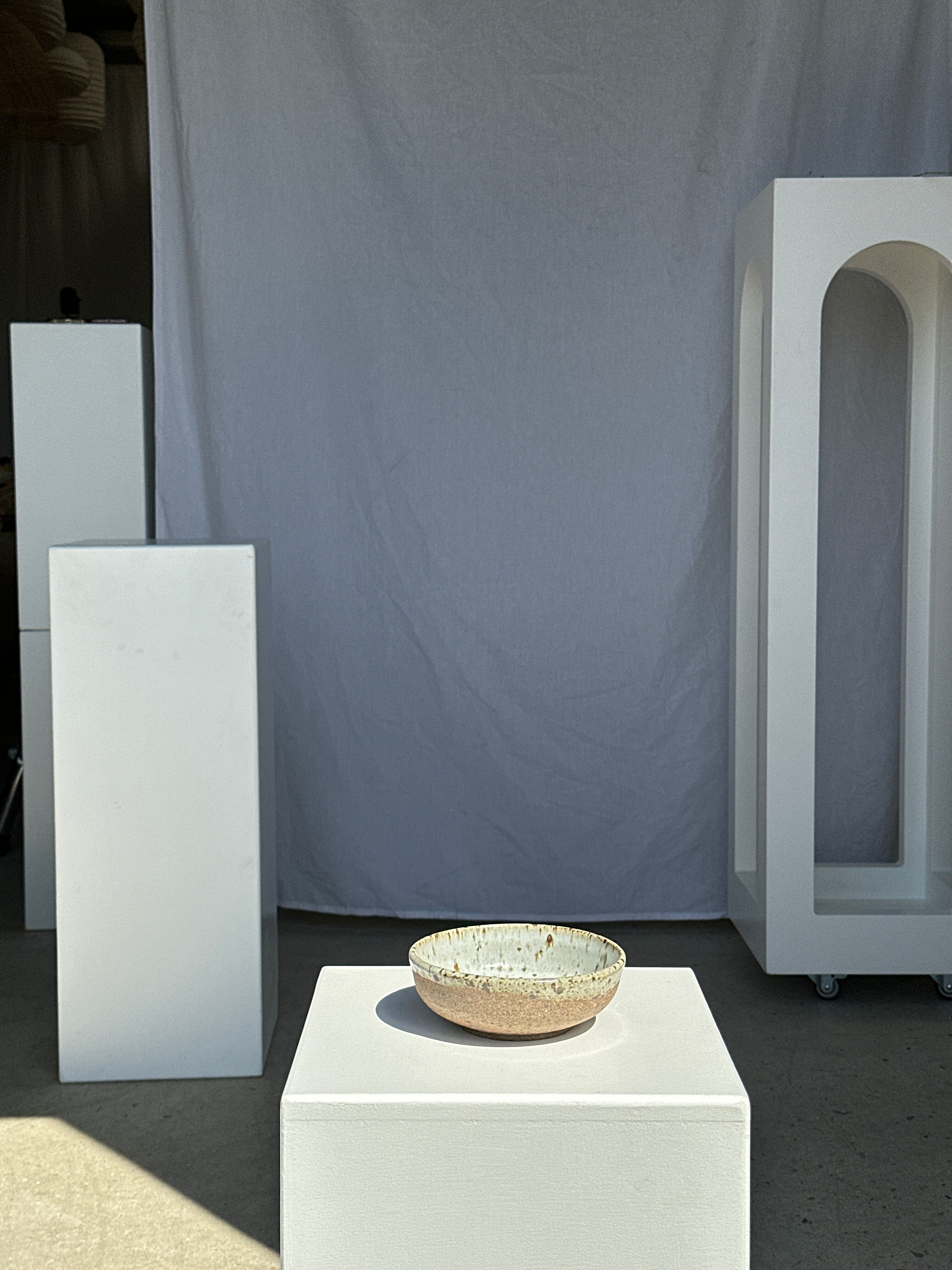 Bol en céramique moucheté et brun mat