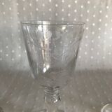 Set de 6 verres gravés 1900