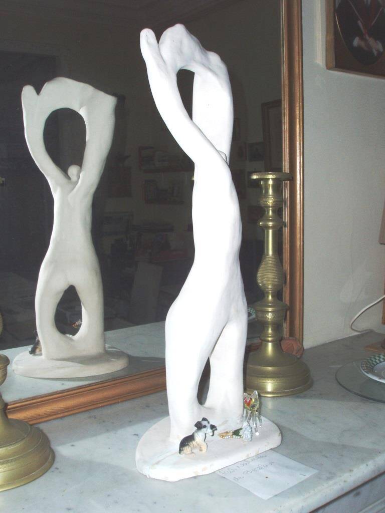 Large contemporary ceramic sculpture – Unique piece – 55 cm