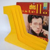 Yellow plastic vinyl racks from the 70s