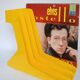 Yellow plastic vinyl racks from the 70s