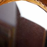 Vintage wicker mirror