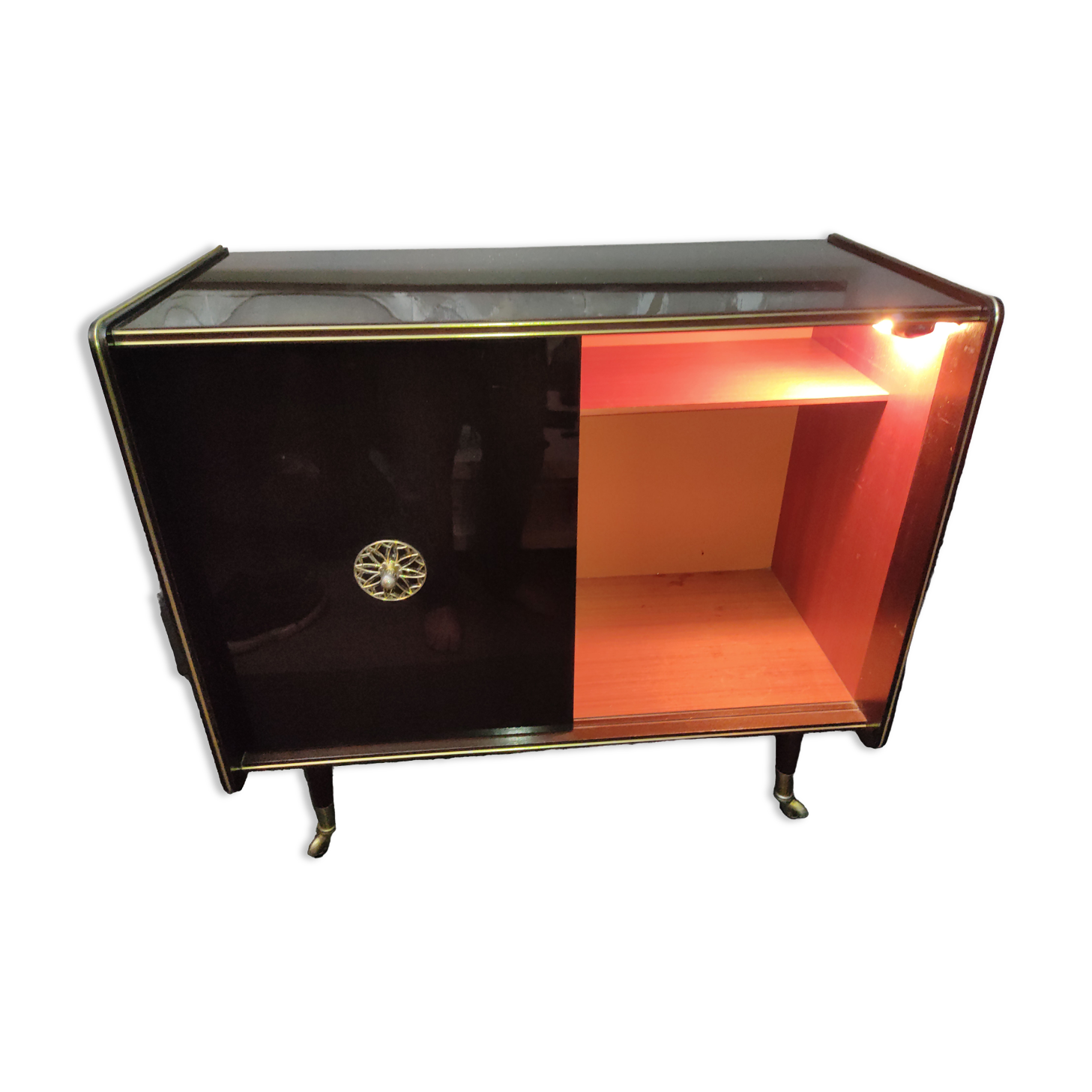 Vintage bar furniture 1950 on wheels