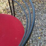 6 chairs from the 80s, metal structure