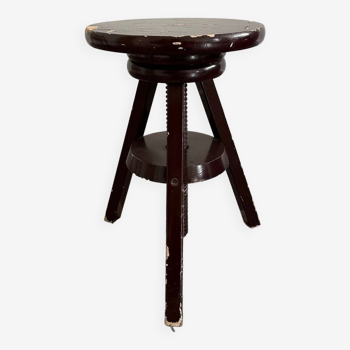 Tabouret pivotant pin vintage