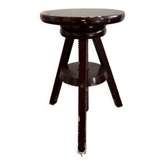 Vintage pine swivel stool