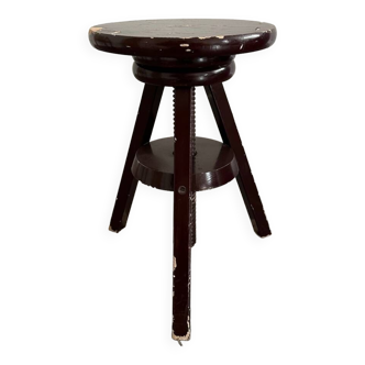 Tabouret pivotant pin vintage