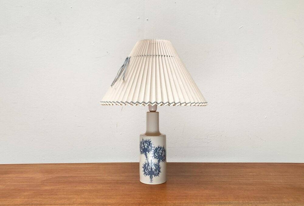 Danish royal table lamp from the mid-century by Kai Lange for Fog & Morup and Royal Copenhagen, 1960s.