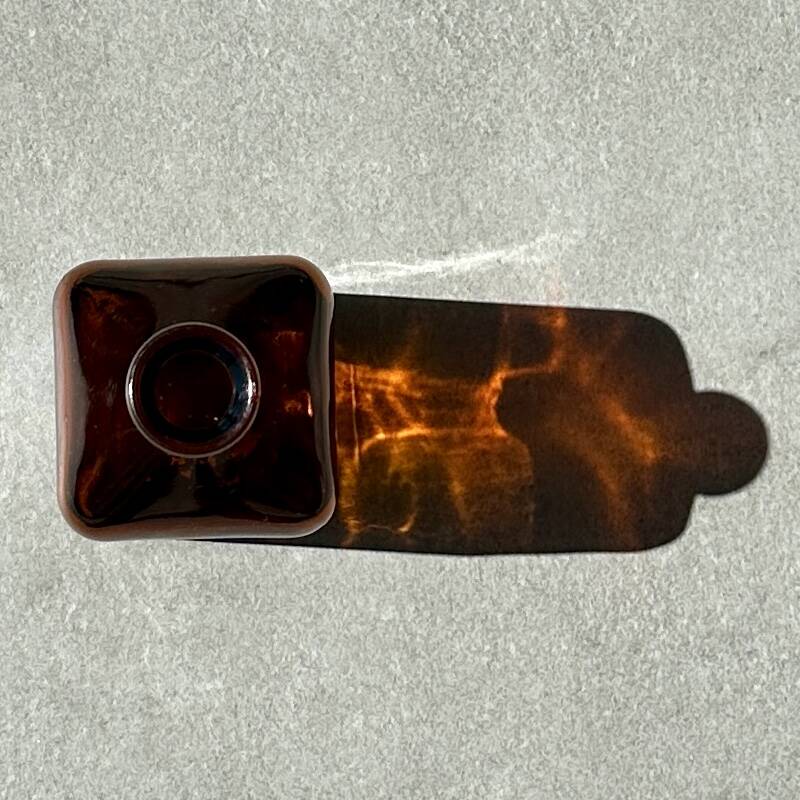 Amber glass carafe - stopper