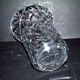 Vintage flared vase in cut crystal signed crystalworks crisgar 1950-1960