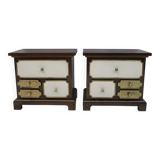 Pair of Luciano Frigerio Mid-Century Modern Italian Bedside Tables, 1960s