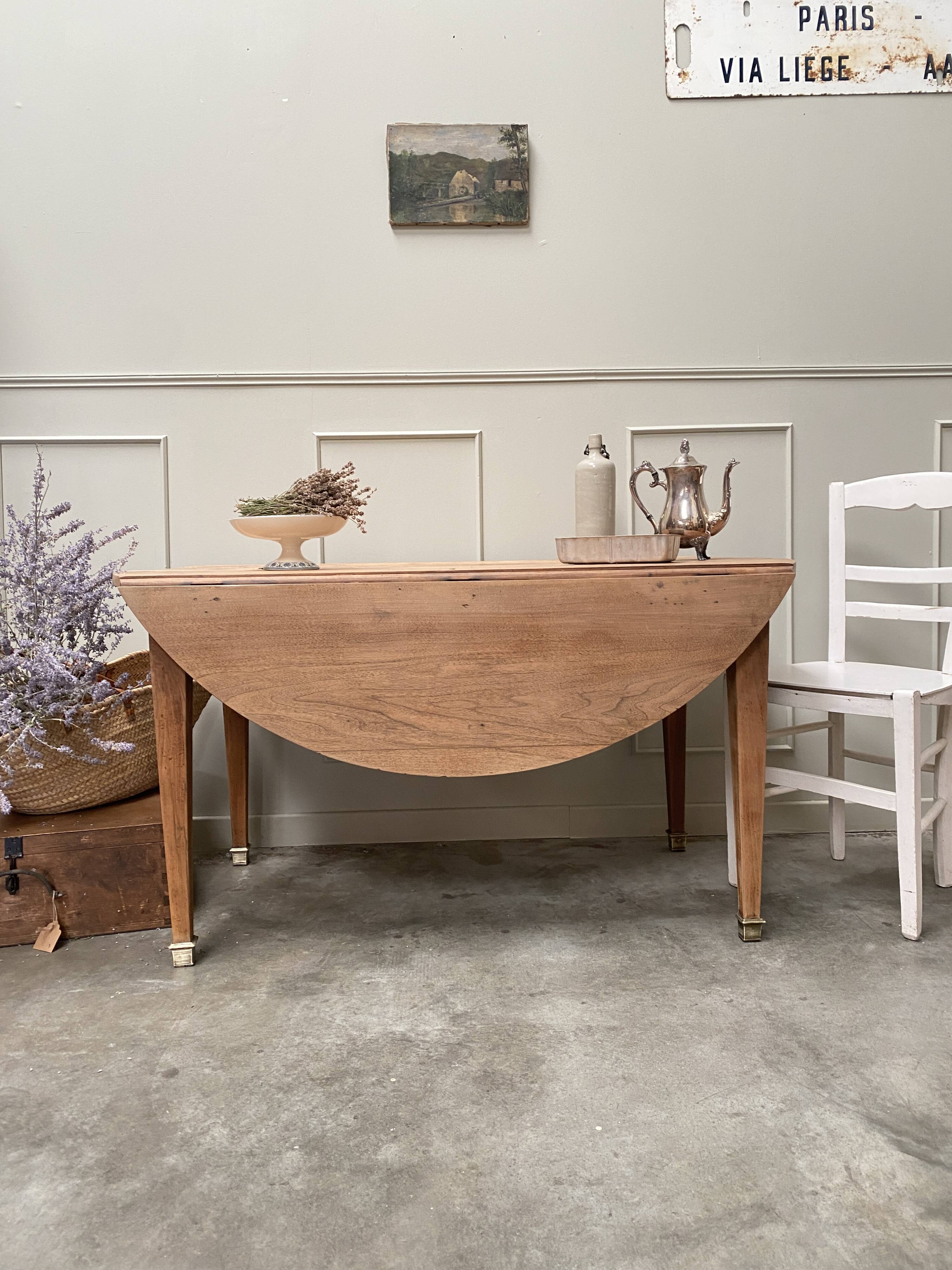 Table de ferme à rabats