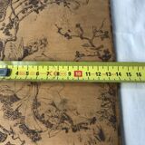 Art Nouveau panel in pyrograved wood signed Houal