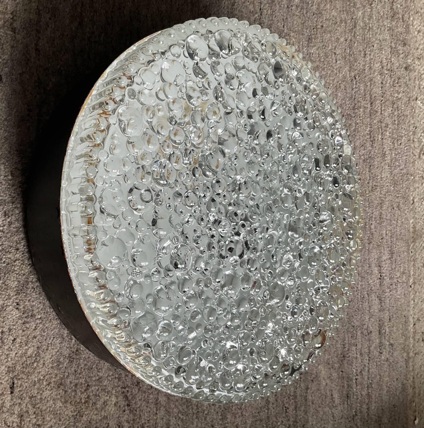 Vintage glass wall light 30cm from the 70s