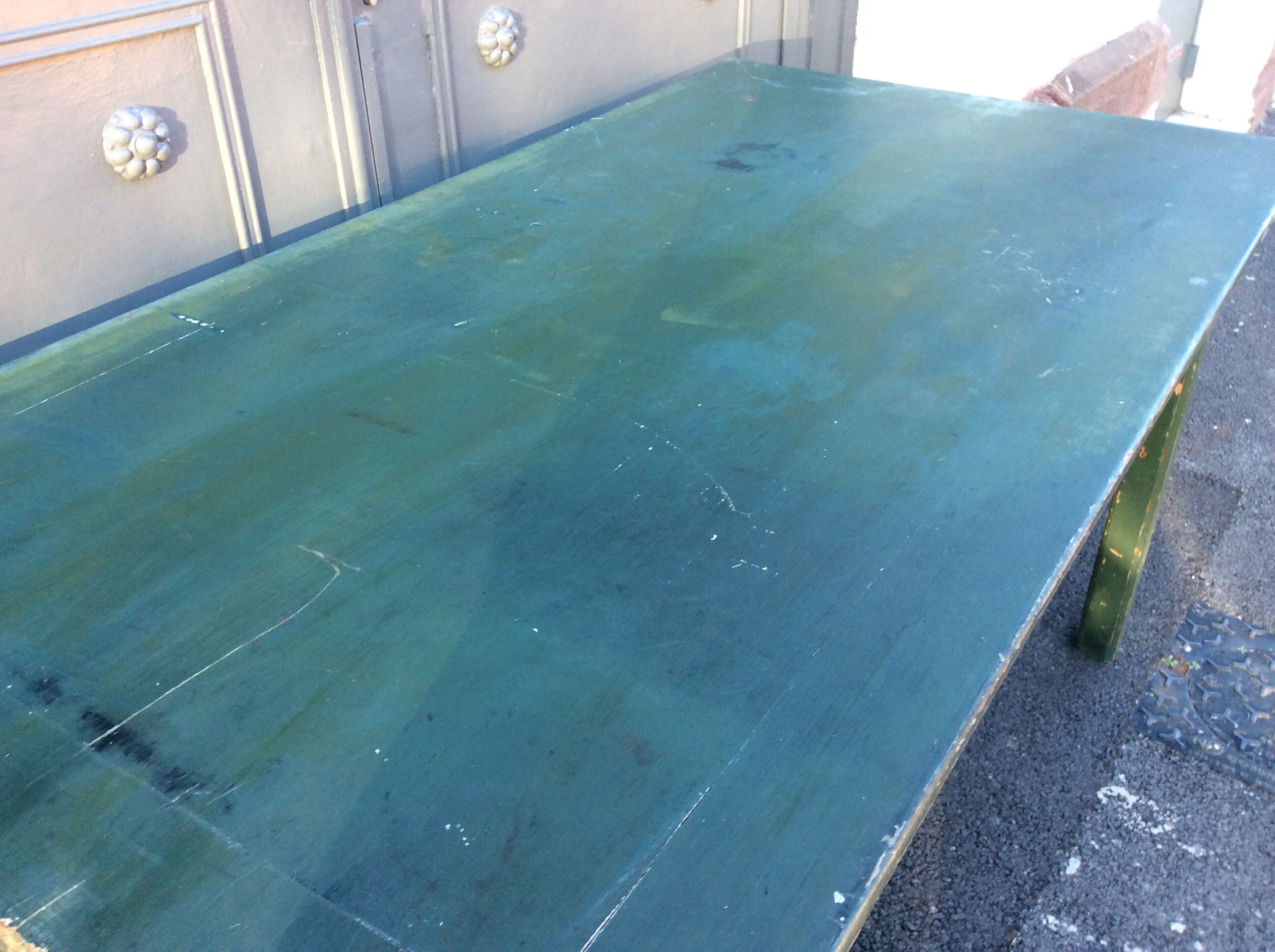 Table de ferme vintage 1940 sapin