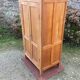 Vintage wardrobe with compass feet in beech