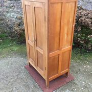 Vintage wardrobe with compass feet in beech