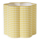 Flower-shaped lampshade Flora "mini yellow check"