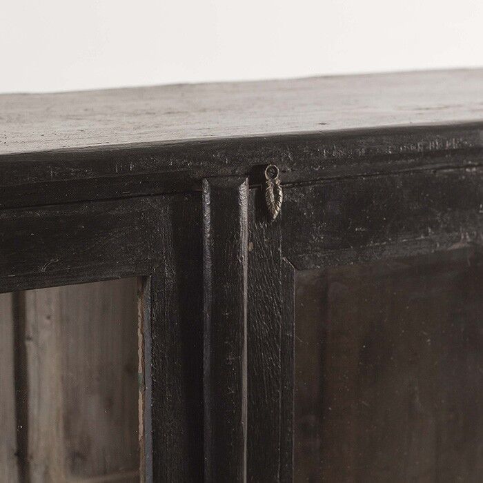 Black window cabinet