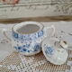 Porcelain sugar bowl Bavaria model China Blau
