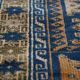 Tapis persan orange et bleu 132×83 cm