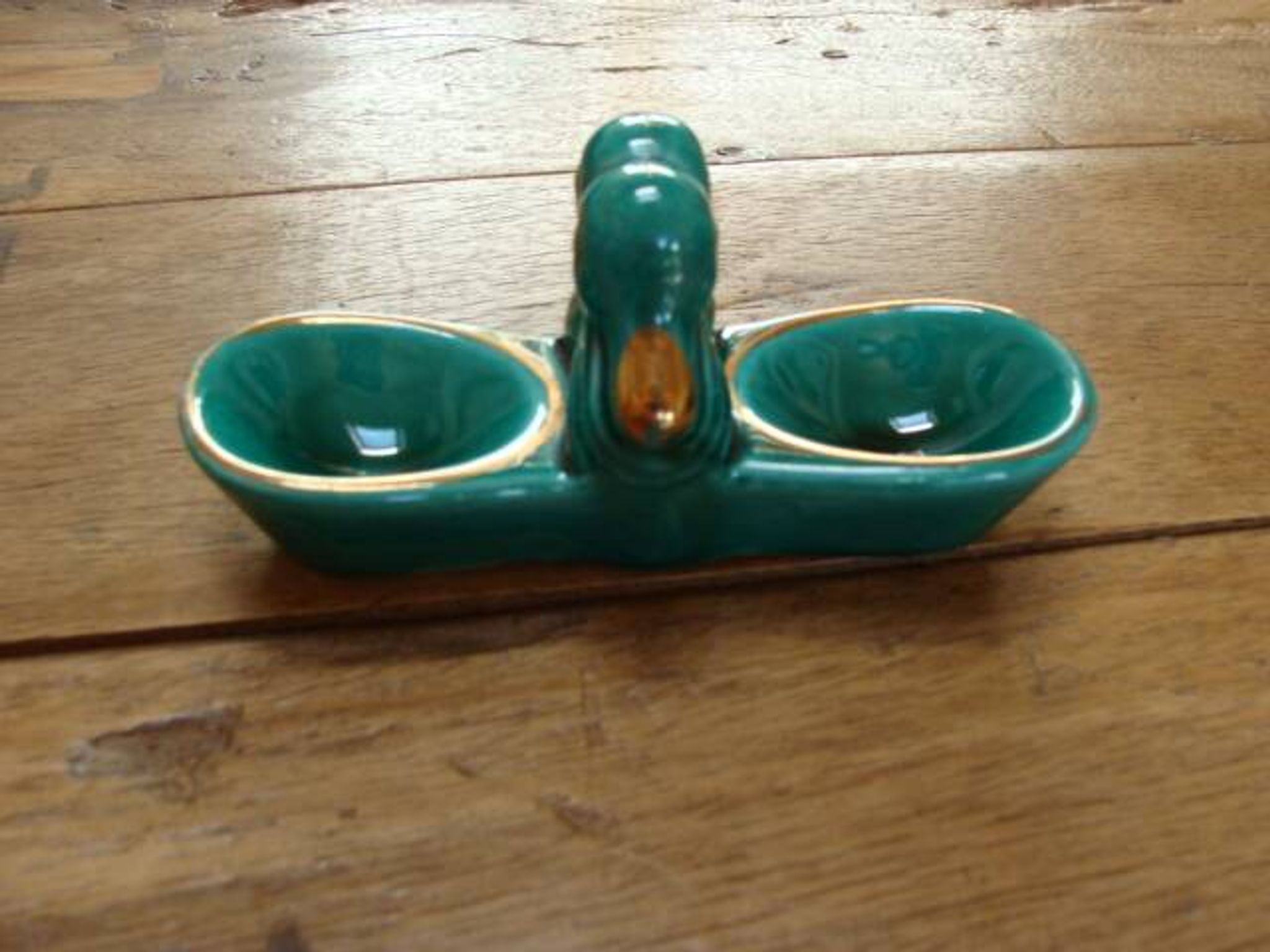 Serviteur sel et poivre art déco aux canards