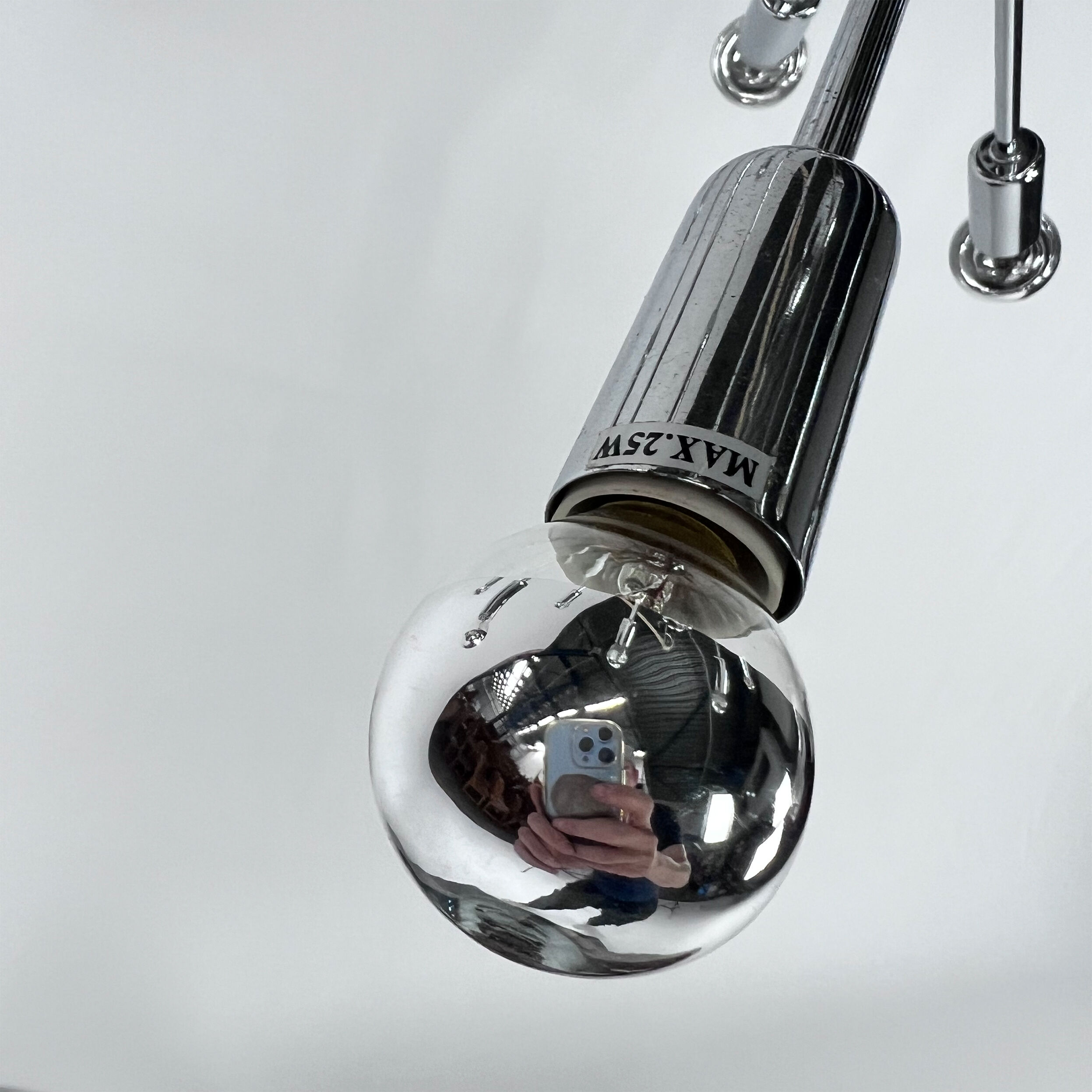 Sputnik chrome chandelier, 1970s