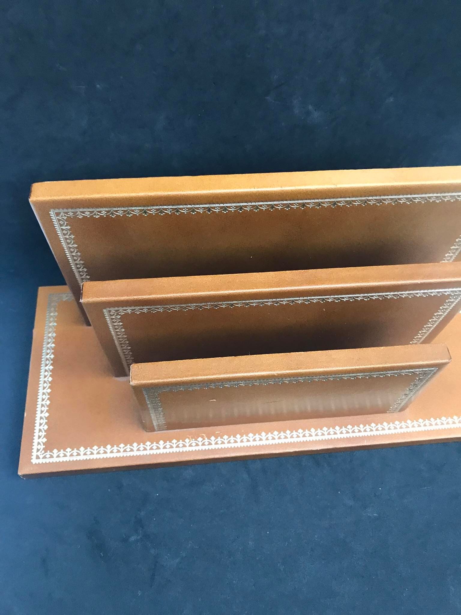 Leather letter holder