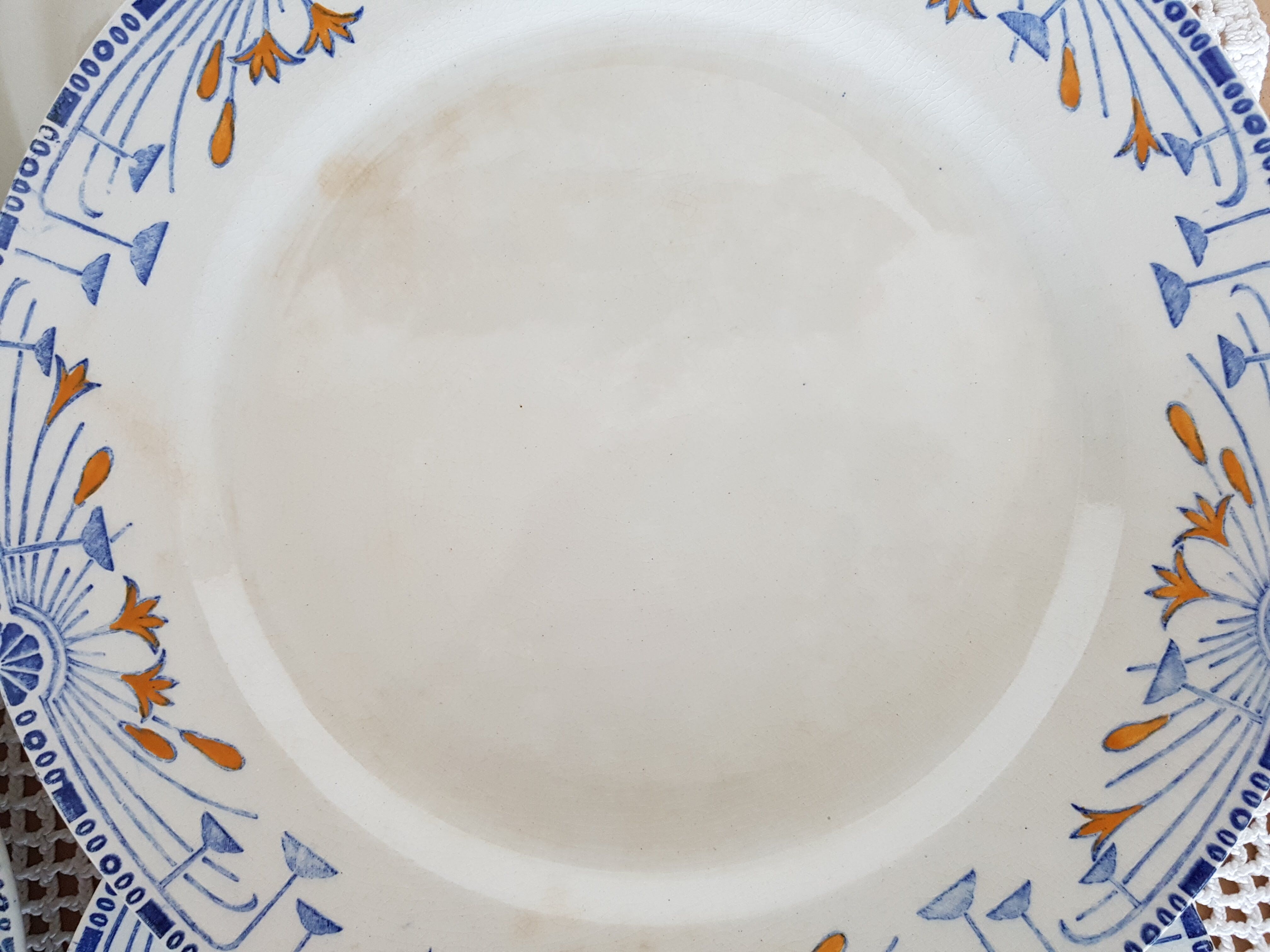 6 dinner plates old creil and montereau labrador service royan