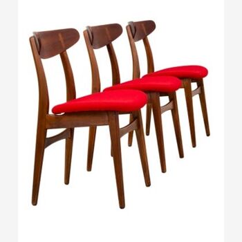 Set de 3 chaises Hans Wegner