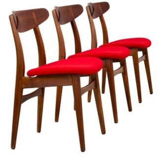 Set of 3 Hans Wegner chairs
