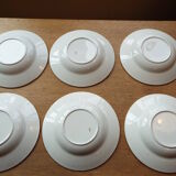 Set of 6 Badonviller soup plates