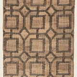 2.5 x 6 ft. - handmade hemp-cotton rug, floor carpet