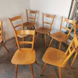 Set of 8 60s bistro chairs