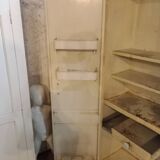 antique metal cabinet two doors