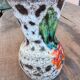 Vase Vallauris La Roue – multicoloured ceramic 60s handmade piece